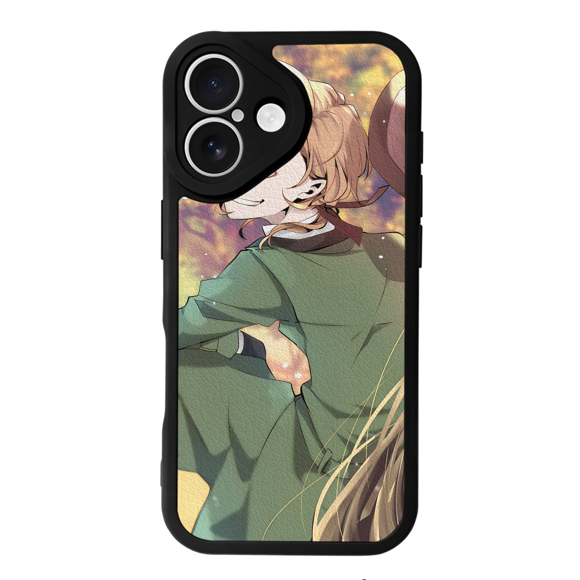（画像用） 文豪ストレイドッグス Bungo Stray Dogs 【iPhone 16シリーズ対応】シリコンスマホケース（レザー調） 材質：シリコン
